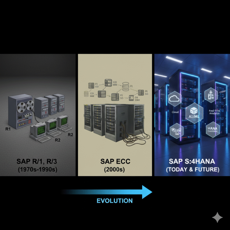 Deferance Between ECC and S4HANA SAP R1, R2, R3 to S4HANA