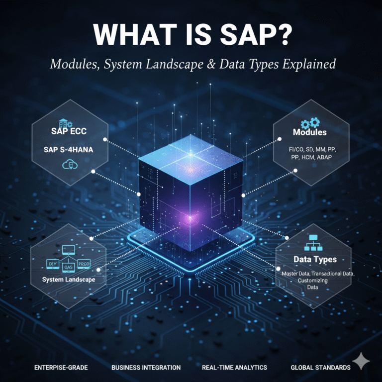 What is SAP? Modules, System Landscape & Data Types Explained